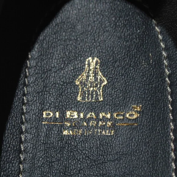Di Bianco NWB Etna Pebble Leather Loafers / Drivers Size 42.5 (US 9.5) in Navy